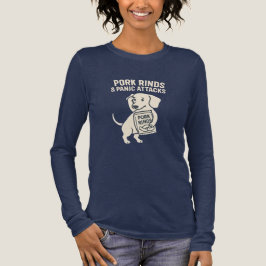 Camiseta Triblenda Pork Rinds & Panic Attacks | Anxious Dachshund
