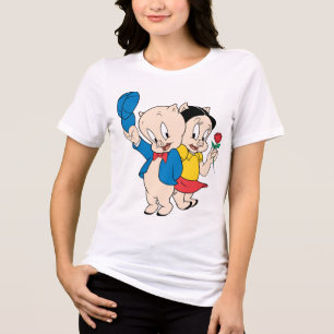 Camiseta Triblenda Porky Pig y Petunia