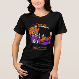 Camiseta Triblenda Portal to the Cat Dimension: Funny Chaos Cat Tee