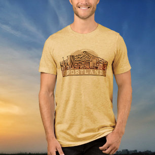 Camiseta Triblenda Portland Black Skyline Graphic T-Shirt