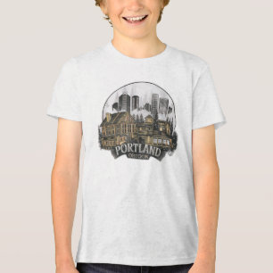 Camiseta Triblenda Portland City Oregon USA