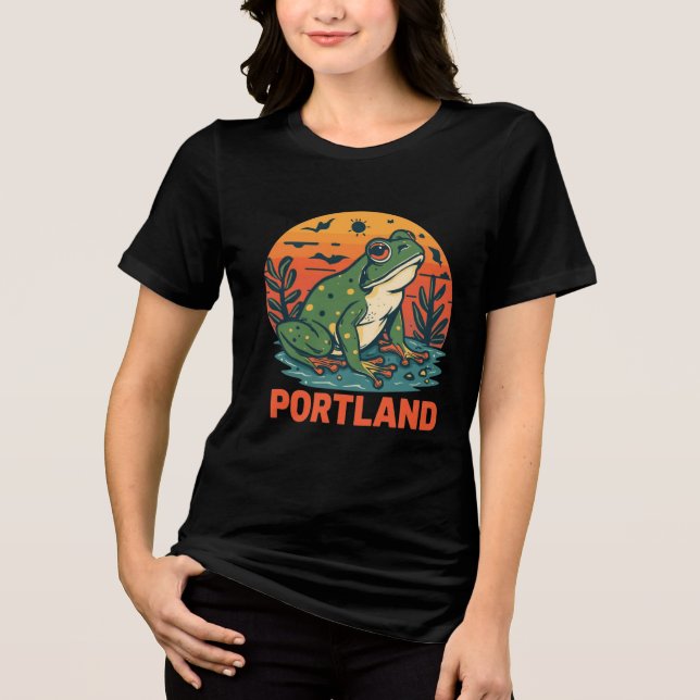 Camiseta Triblenda Portland Frog (Anverso)