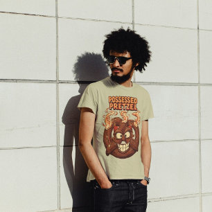Camiseta Triblenda Poseído Pretzel Funny Halloween Pretzel Pun