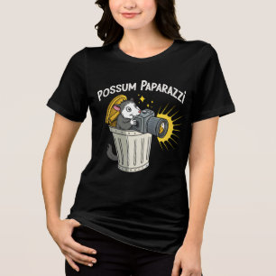 Camiseta Triblenda Possum Paparazzi T-Shirt: El gracioso té de la noc