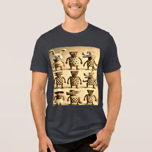 Camiseta Triblenda Poste de la familia de amigos extraños: revisores