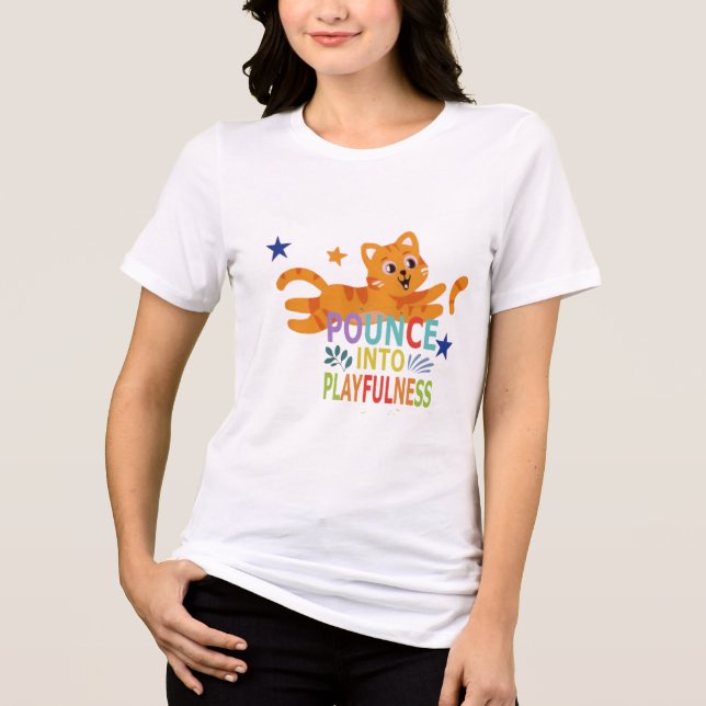 Camiseta Triblenda “Pounce on the Awesome – Catitude Tee” (Anverso)