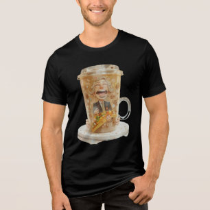 Camiseta Triblenda "Powered by Caffeine and Sarcasm – Funny Coffee Lo