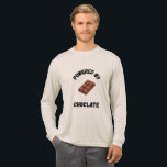 Camiseta Triblenda Powered By Chocolate | Funny Design<br><div class="desc">Show your energy source - chocolate! A bold,  trendy design for national chocolate day apparel,  ideal for chocoholics evreywhere.</div>