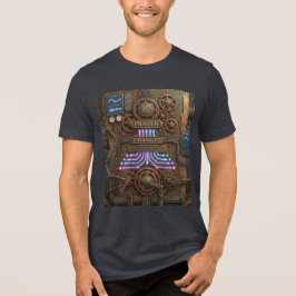 Camiseta Triblenda Prayer Changes – Futuristic Steampunk Machine T-Sh