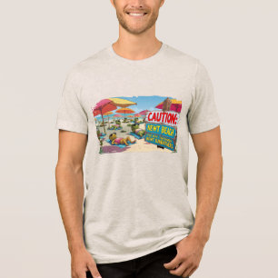 Camiseta Triblenda Precaución: Playa de tritones