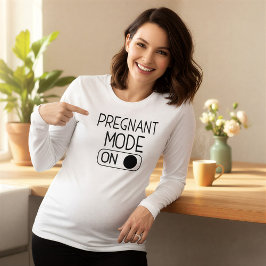 Camiseta Triblenda "Pregnant Mode On" Baby Announcement | Maternity