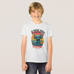 Camiseta Triblenda "PREGUNTAS AXOLOTL - Vibes de graffiti retro"