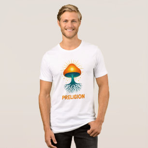 Camiseta Triblenda Preligion - logotipo de Hongo