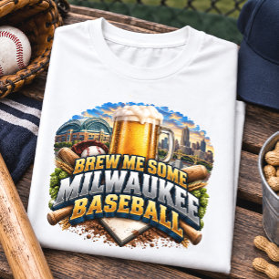 Camiseta Triblenda Prepárame Cerveza Fanático de Béisbol de Milwaukee