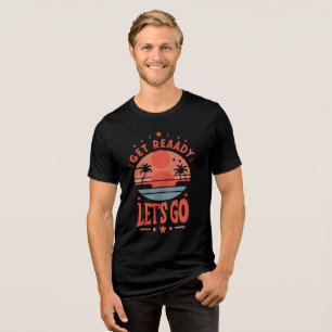 Camiseta Triblenda prepárense, vayamos trinitalmente negro sólido