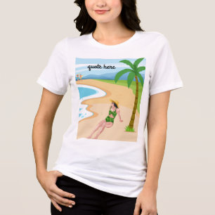 Camiseta Triblenda presupuesto de playa editable
