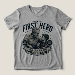 Camiseta Triblenda Primer héroe amigo eterno Día del Padre Vintage