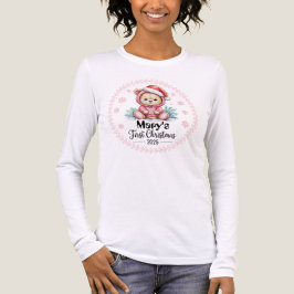 Camiseta Triblenda Primer libro de Navidad para mujeres editable