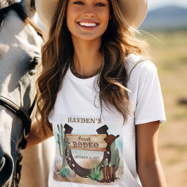 Camiseta Triblenda Primer Rodeo Cowboy Fiesta Occidental Primer Cumpl
