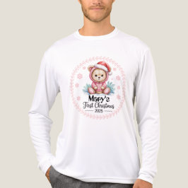 Camiseta Triblenda Primer Tee de Navidad para los hombres del bebé - 