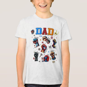 Camiseta Triblenda Primeros de superhéroe papá