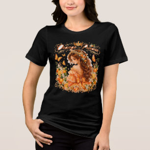 Camiseta Triblenda Princesa de Tulipanes   Princesa Floral Elegante A