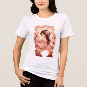 Camiseta Triblenda Princesa de Tulipanes Princesa Floral Elegante A