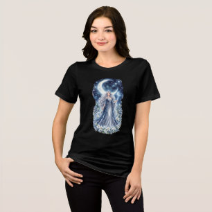 Camiseta Triblenda Princesa Lunar Fantasía Celestial Arte Acuarela