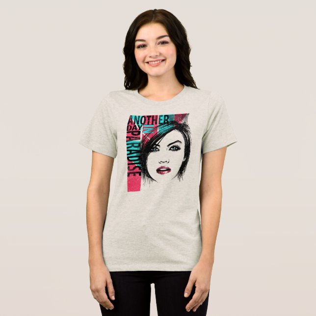 Camiseta Triblenda prints phrase another day in paradise (Anverso Completo )