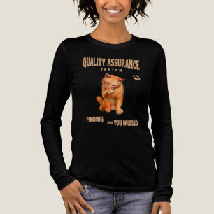 Camiseta Triblenda Probador de QA Gato Humor