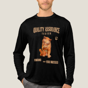 Camiseta Triblenda Probador de QA Gato Humor