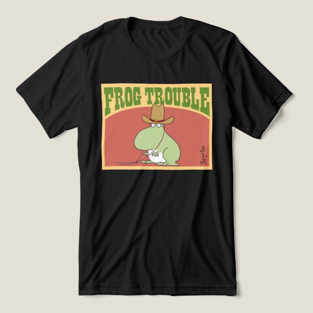 Camiseta Triblenda PROBLEMAS DE FROG por Sandra Boynton Official Appa (Diseño delantero )