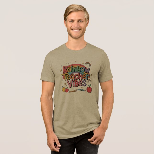 Camiseta Triblenda Profesor del arco iris (Anverso Completa)