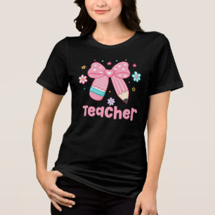 Camiseta Triblenda Profesor, Lazo de Lápiz Coquette