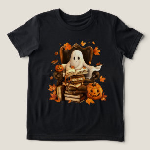 Camiseta Triblenda Profesores de Halloween de calabaza lectora de lib