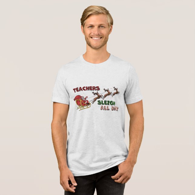Camiseta Triblenda Profesores Sleigh Navidades (Anverso Completa)