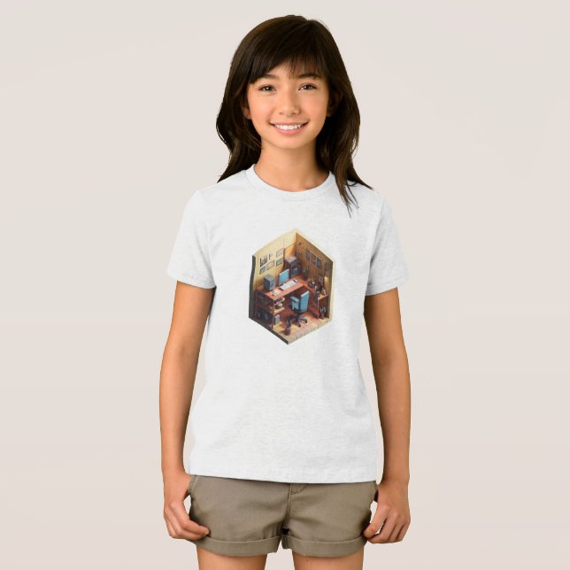 Camiseta Triblenda "Programador Isometric Tattoo Studio Cube T-Shirt ( Anverso Completo)