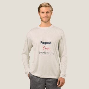 Camiseta Triblenda Progreso Sobre Perfección – Tipografía Motivaciona