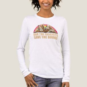 Camiseta Triblenda prohibir a los fascistas salvar los libros
