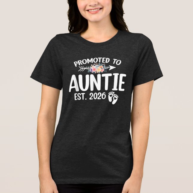 Camiseta Triblenda Promoción A La Invitación De Embarazo De La Tía 20 (Anverso)