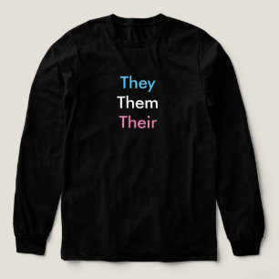 Camiseta Triblenda Pronombre personalizado transgénero/Intersexual 1
