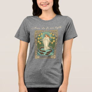 Camiseta Triblenda Pronosticando las Fortunas de los Amantes Dwynwen'