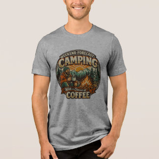 Camiseta Triblenda Pronóstico de fin de semana: Acampando con posibil