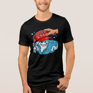 Camiseta Triblenda Propiedad de EE.UU. - Personalizado político satír
