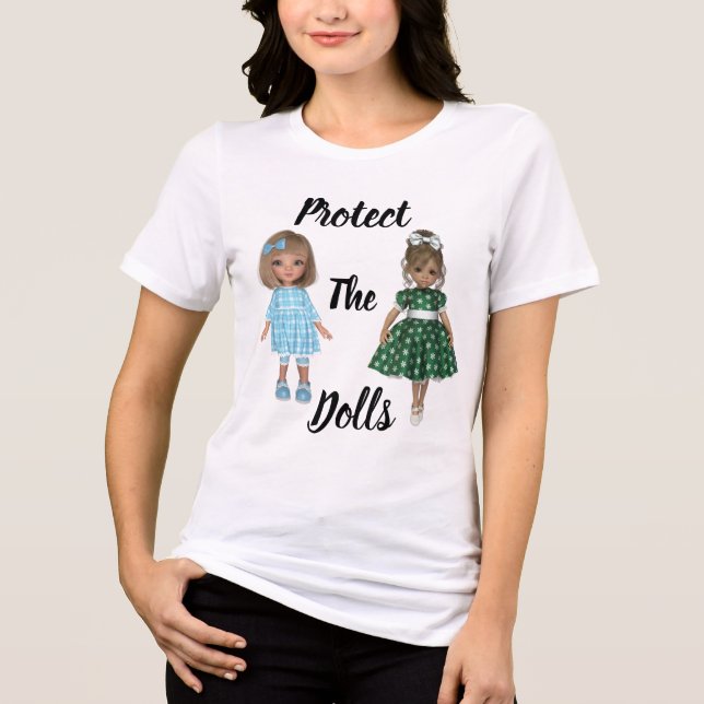Camiseta Triblenda Protect The Dolls Tri-Blend Shirt (Anverso)