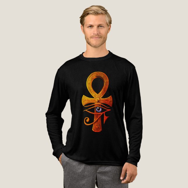 Camiseta Triblenda Proteger el antílope egipcio de símbolo de la anti (Anverso Completo)