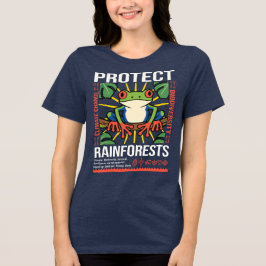 Camiseta Triblenda Proteger la conciencia ambiental de los bosques ll