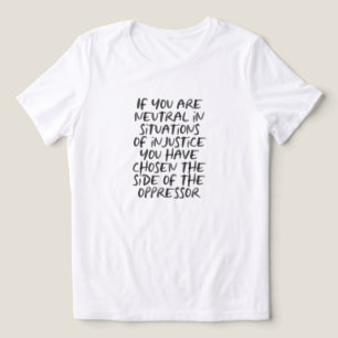 Camiseta Triblenda Protesta contra la injusticia Declaración de moda 