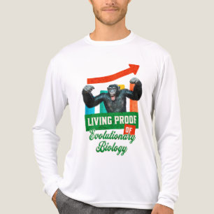 Camiseta Triblenda Prueba viviente de la biología evolutiva mono dive