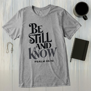 Camiseta Triblenda Psalm 46:10 Estate Quieto y Conoce Religioso